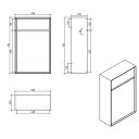 Snowdon White and Oak WC Unit