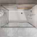 Fabio Chrome Sliding Shower Door