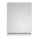 Avni Rectangular Bathroom Mirror and Glass Shelf