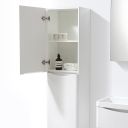 Erin Gloss White Wall Mounted Left Hand Tall Storage Cabinet
