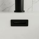 Black Rectangle Basin Overflow Cover