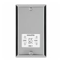 Dual Voltage Chrome Shaver Socket