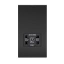 Dual Voltage Black Shaver Socket
