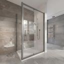 Fabio Gunmetal Shower Side Panel