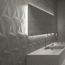Ceppri Grey Decor Matt Ceramic Tile 400x1200mm