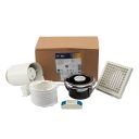 Eston Chrome Ceiling Extractor Fan Kit with LED Light
