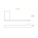 Cubic Chrome Toilet Roll Holder