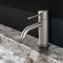 Moray Nickel Knurled Basin Tap Lifestyle 2