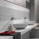 Fin Grey Decor Ceramic Tile 333x550mm