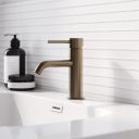 Elora Brushed Bronze Basin Mixer Tap