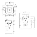 Wall Hung Basin Spec Drawing