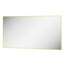 Rione Gold Rectangular Backlit LED Heated Mirror 1000x550mm