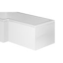 Gloss White L-Shape End Bath Panel 700mm