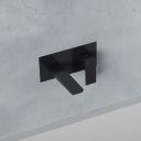 Zena Matt Black Wall Mounted Bath Filler Tap