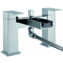 Cairo Chrome Waterfall Bath Shower Mixer Tap