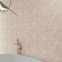 Moreno Beige Decor Leaf Effect Tile 300x900mm