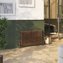 Clement Antique Copper Double Horizontal Column Radiator - 400x785mm