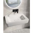 Zena Matt Black Wall Mounted Basin Mixer Tap