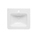 Ellis Royal Blue Wall Hung Vanity Unit with Ceramic Basin 500mm - Ceramic Basin view 1