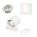 Euston White Ceiling Extractor Fan Kit