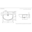 Tavistock Loft Slim Semi-Countertop Ceramic Basin