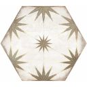 Elise Decor Taupe Hexagon Matt Porcelain Tile 228x198mm