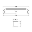 Quadro Brushed Nickel Handle Spec