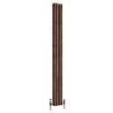 Clement Antique Copper Triple Vertical Column Radiator - 1800x200mm
