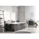 Neon Gloss Titanium Grey WC Unit