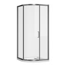 Fabio Gunmetal Sliding Shower Door Quadrant 900x900mm