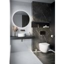 Lyons Black Marble Matt Porcelain Tile 450x1200mm