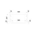 Soar Ribbed White WC Unit dimensions 3