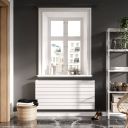 Delton White Horizontal Convector Radiator - 600x1200mm