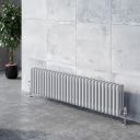 Upton White Triple Horizontal Column Radiator 400x1370mm