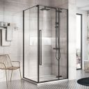 Taylor Black Shower Side Panel 800mm