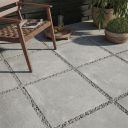 Gandi Concrete Gris Outdoor Porcelain Tile 610x610mm roomset