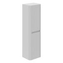 Wish Ribbed White Wall Hung Tall Storage Cabinet