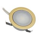 5 Light Round LED Gold Plinth Kit