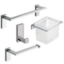 Nyland Chrome 4-Piece Bathroom Accessory Set