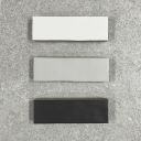 Borneo Soft Grey Matt Porcelain Tile 65x200mm