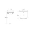 Glendale Full Pedestal Basin SPEC