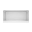 Milo White Freestanding Double Skinned Acrylic Bath 1500x750mm - Above View