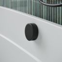 Aqualisa S3 black bath filler with teal tiled background