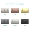 Pneumatic Flush Plate options