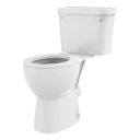 Complete Doc M Accessible Toilet and Basin Pack with White Grab Rails