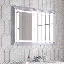 Cullin Traditional Framed Backlit LED Heated Mirror 1000x700mm Lifestyle