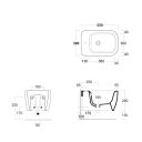 Micheli Gloss White Wall Hung Bidet