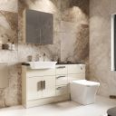 Surrey Mussel Gloss Double Door Fitted Furniture Unit 600mm