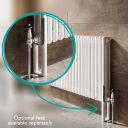 Upton White Triple Horizontal Column Radiator 600x785mm