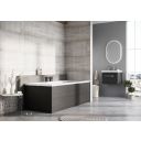 Esk Textured Black End Bath Panel 800mm